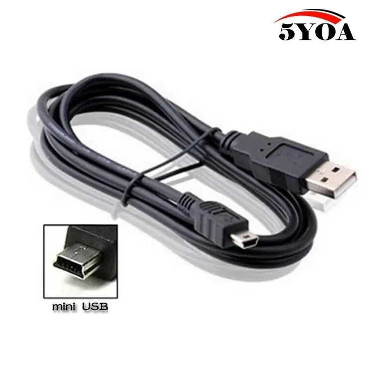 0.8M USB Cable 2.0 A Male to Mini B 5 Pin 5P T Port MiniUSB for Devices MP3 MP4