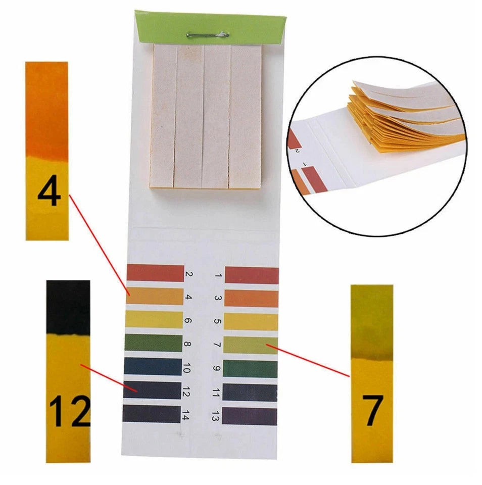 160pcs 2 books Full Range 1-14 pH Test Paper Strips Litmus Testing Indicator
